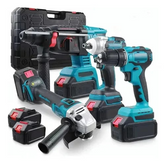 Kit  Multi Ferramentas 4 em 1 Com 2 Bateria Bivolt