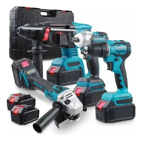 Kit Multi Ferramentas 4 em 1 Com 2 Bateria Bivolt