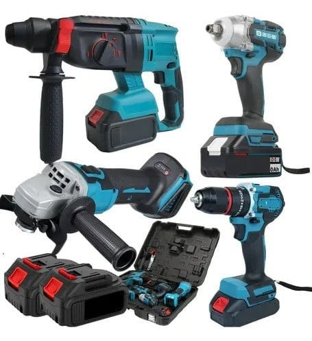 Kit Multi Ferramentas 4 em 1 Com 2 Bateria Bivolt